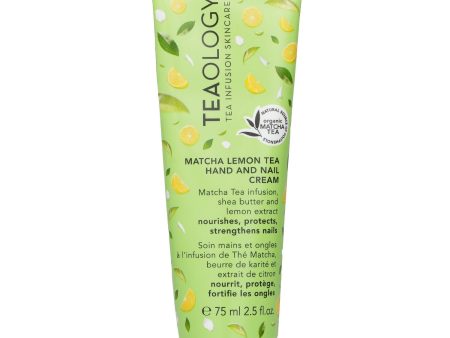 Teaology Matcha Lemon Tea Hand & Nail Cream  75ml 2.5oz Online now