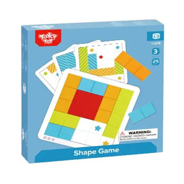 Tooky Toy Co Shape Game  20x20x4cm Hot on Sale