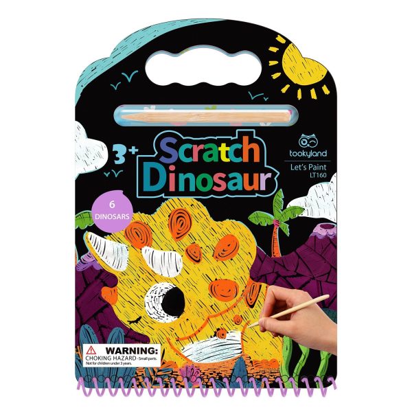 Tookyland Scratch Book-Dinosaur  25x17x2cm Online Sale