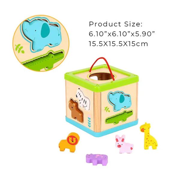 Tooky Toy Co Animal Sorter  16x16x15cm Online Hot Sale