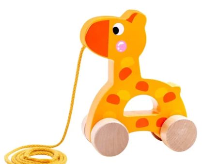 Tooky Toy Co Pull Along - Giraffe  13x6x15cm on Sale