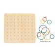 Tooky Toy Co Rubber Band Geoboard  18x18x3cm For Cheap