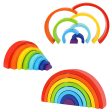 Tooky Toy Co Rainbow Stacker 8pcs  26x13x5cm For Discount