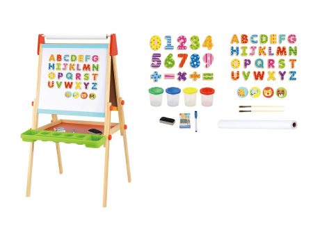 Tooky Toy Co Deluxe Standing Art Easel  56x54x120cm Online now