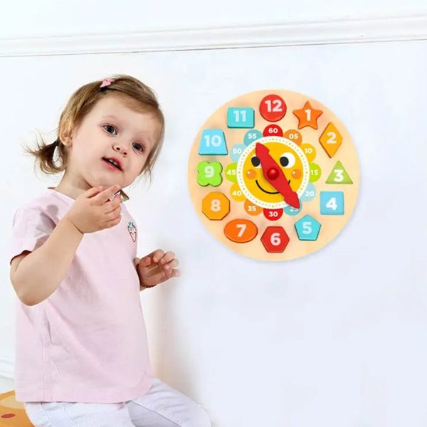 Tooky Toy Co Clock Puzzle  22x22x3cm For Discount