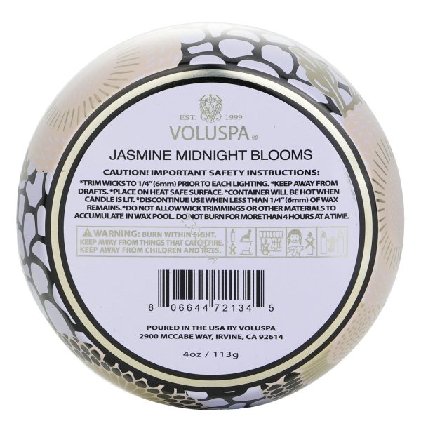 Voluspa Mini Tin Candle - Jasmine Midnight Blooms  113g 4oz Cheap