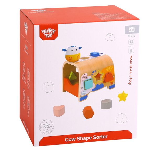 Tooky Toy Co Cow Shape Sorter  20x16x22cm Supply