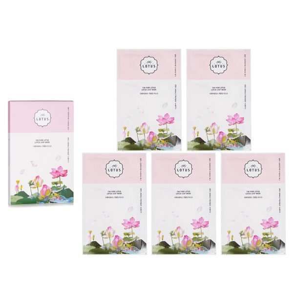 THE PURE LOTUS Lotus Leaf Mask - Wrinkle Treatment  5pcs Hot on Sale