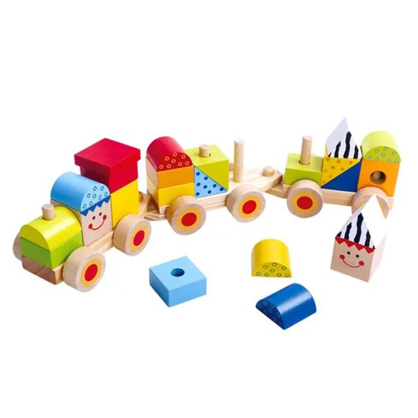 Tooky Toy Co Stacking Train  38x8x10cm For Discount