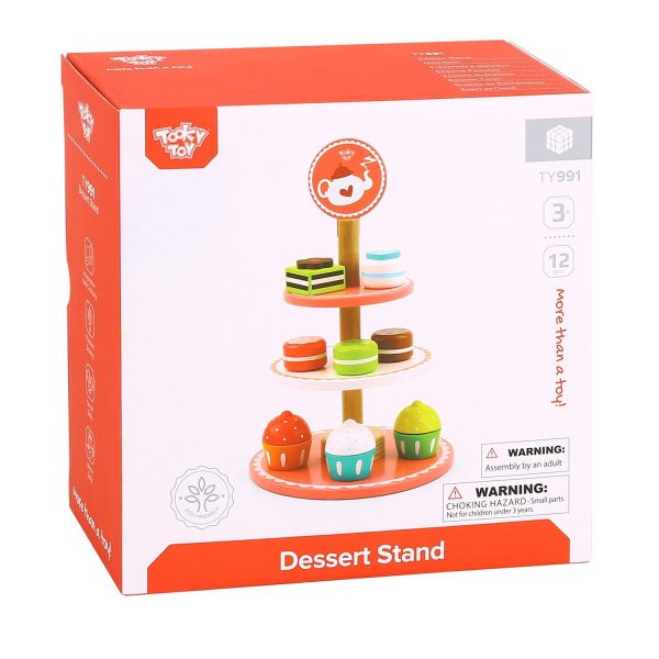 Tooky Toy Co Dessert Stand  19x19x37cm For Sale