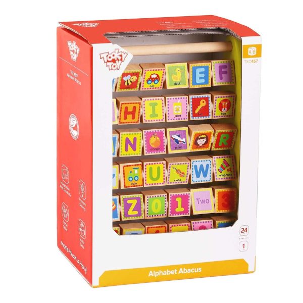 Tooky Toy Co Aphabet Abacus  25x12x32cm Sale