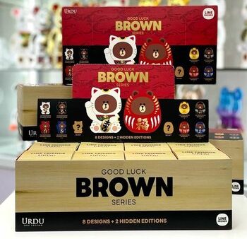 Urdu Line Friends Meets Urdu Fukuheya Good Luck Brown Series - (Case of 8 Blind Boxes)  29x10x15cm Online