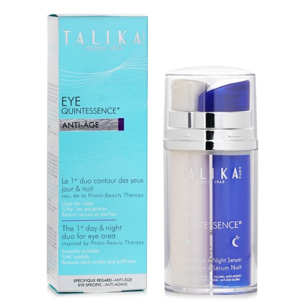 Talika Eye Quintessence Day Cream and Night Serum  2x10ml 0.3oz For Discount