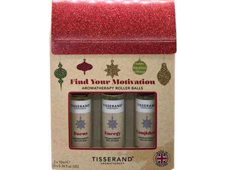 Tisserand Roller Ball Kit Find Your Motivation Baubles 10ml x 3 Pack Online Sale