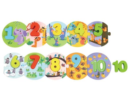 Tooky Toy Co Number Puzzle  100x10x2cm Fashion