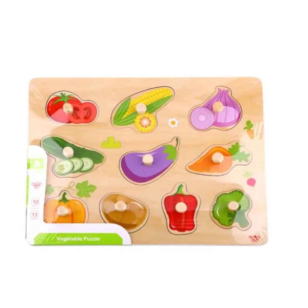 Tooky Toy Co Vegetable Puzzle  30x23x2cm Hot on Sale