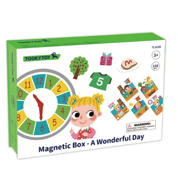 Tooky Toy Co Magnetic Box - A Wonderful Day  19x26x5cm Discount