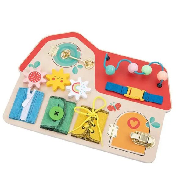 Tooky Toy Co Busy Board  40x30x7cm Online Sale