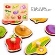 Tooky Toy Co Vegetable Puzzle  30x23x2cm Hot on Sale