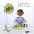 Tooky Toy Co Animal Block Puzzle  14x14x5cm For Cheap