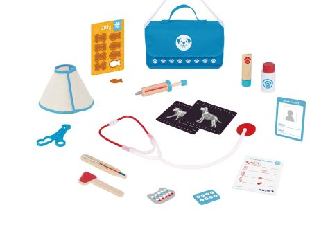 Tooky Toy Co Little Pet Vet Play Set  24x18x9cm Online now