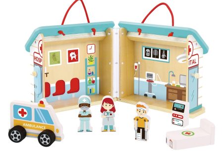 Tooky Toy Co HOSPITAL  21x18x19cm Online Hot Sale