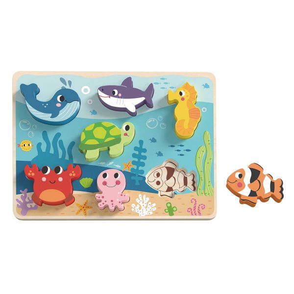 Tooky Toy Co Chunky Puzzle - Marine  30x21x2cm For Cheap