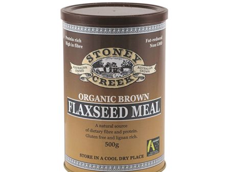 Stoney Creek Organic Flaxseed Meal Brown 500g Online now